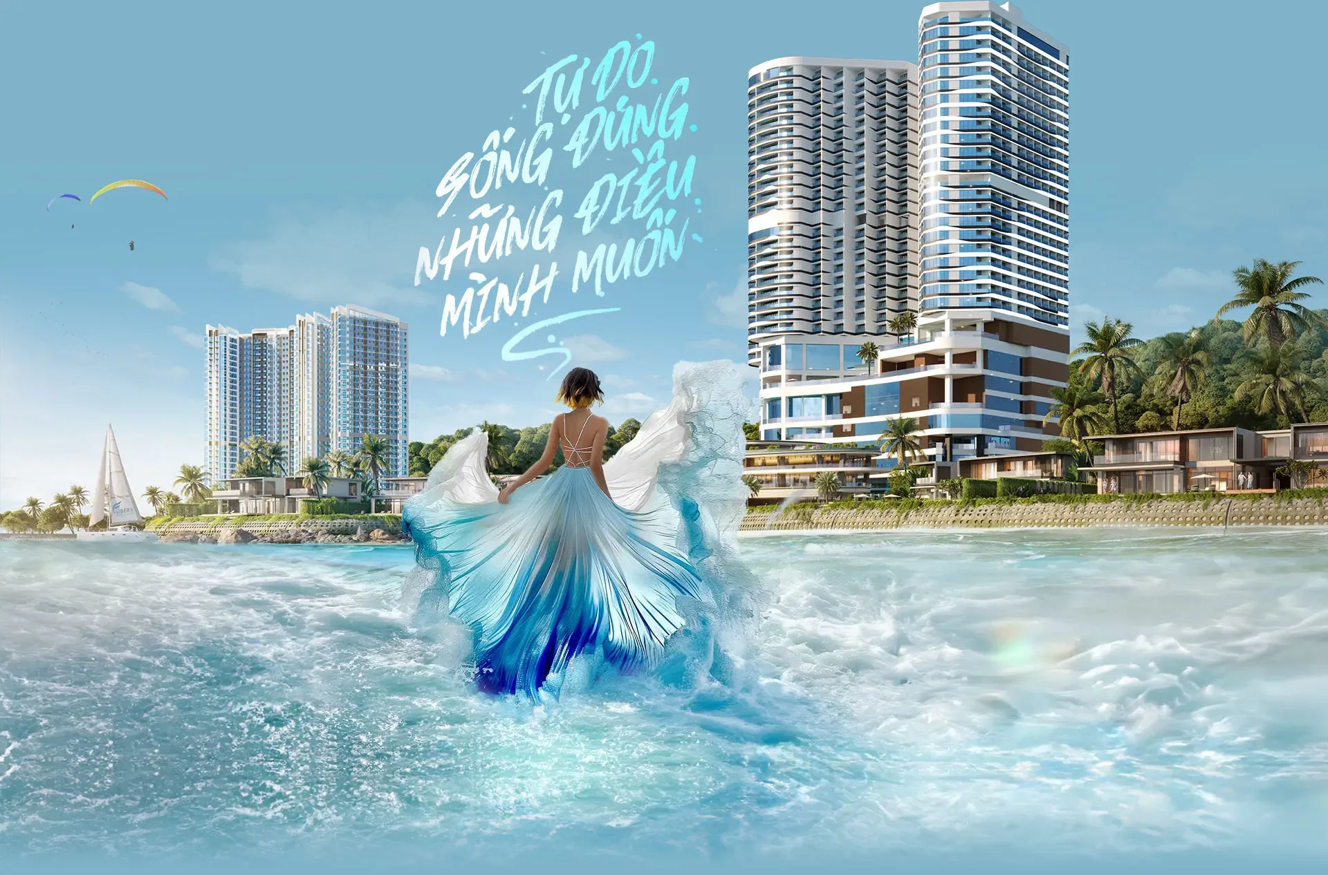 Phối cảnh Alora Nha Trang trong quần thể ven biển Vega City