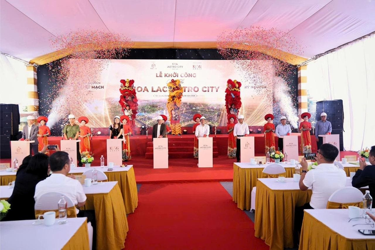 Lễ khởi công dự án Hoa Lac Metro City của Kita Group tại Hòa Lạc