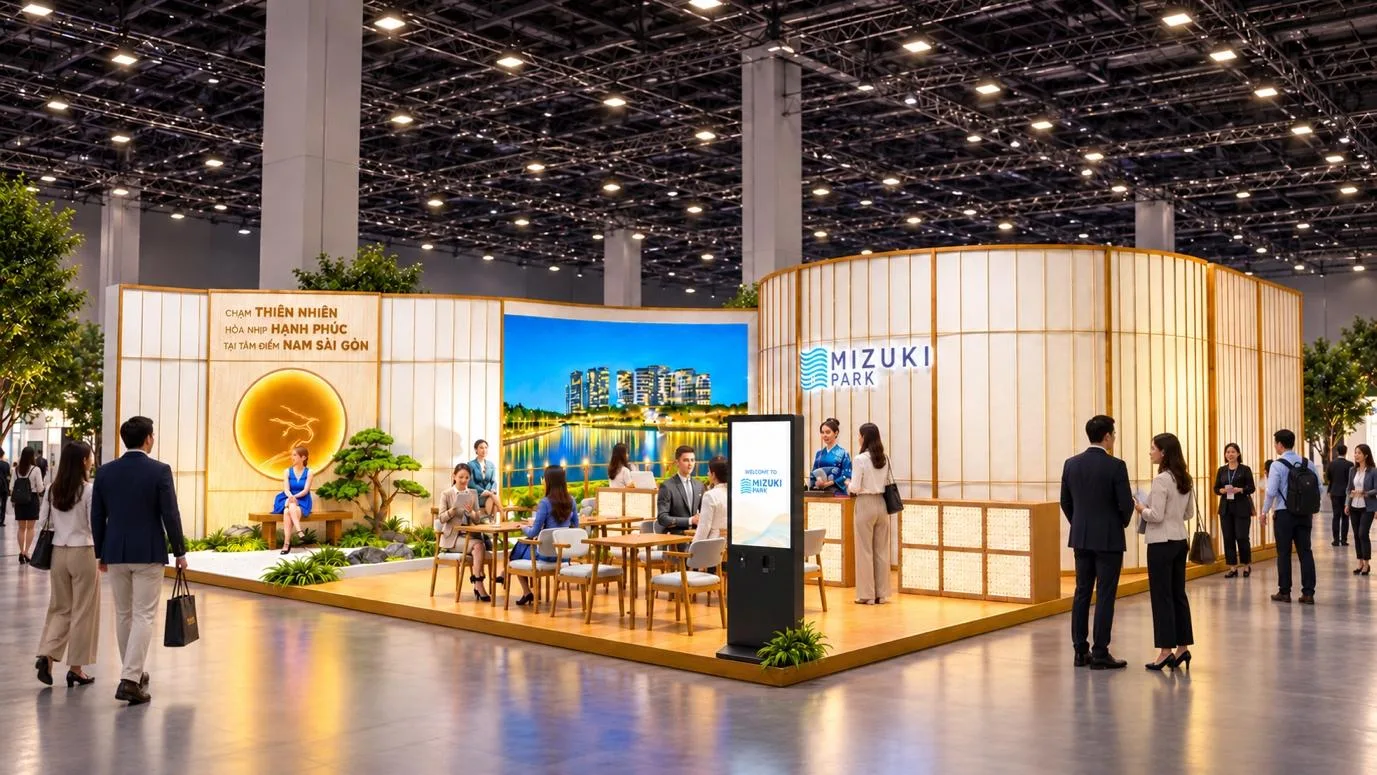 Gian hàng Mizuki Park tại triển lãm Nam Long Experience 2026
